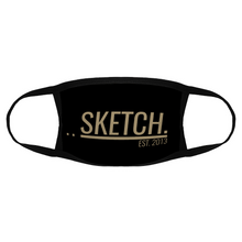 Load image into Gallery viewer, BLACK &amp; GOLD FACE MASK - UNISEX - Sketch Co