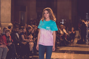 TURQUOISE AND PINK T-SHIRT - Sketch Co