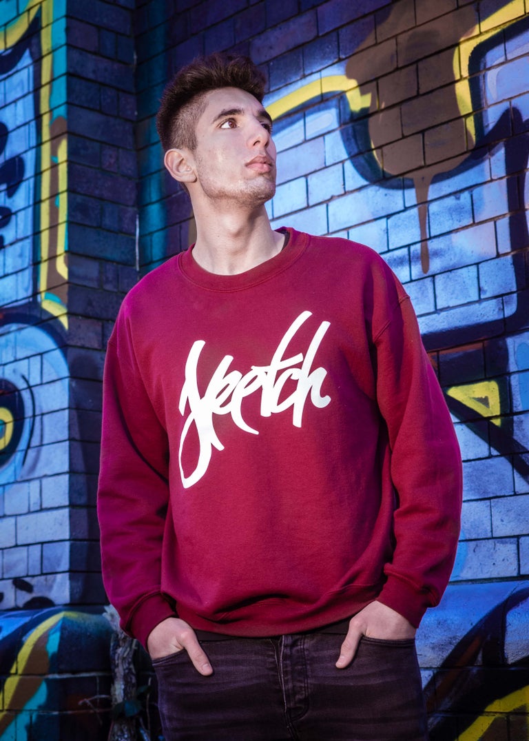 BURGUNDY SKETCH SWEATSHIRT - Sketch Co