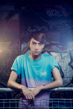 Load image into Gallery viewer, TURQUOISE AND PINK T-SHIRT - Sketch Co