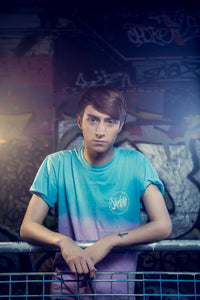 TURQUOISE AND PINK T-SHIRT - Sketch Co