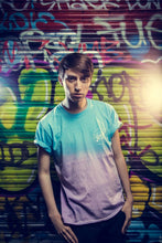 Load image into Gallery viewer, TURQUOISE AND PINK T-SHIRT - Sketch Co