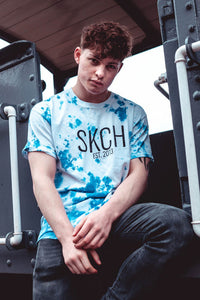 SKCH BLUE CRUMPLE T-SHIRT - Sketch Co