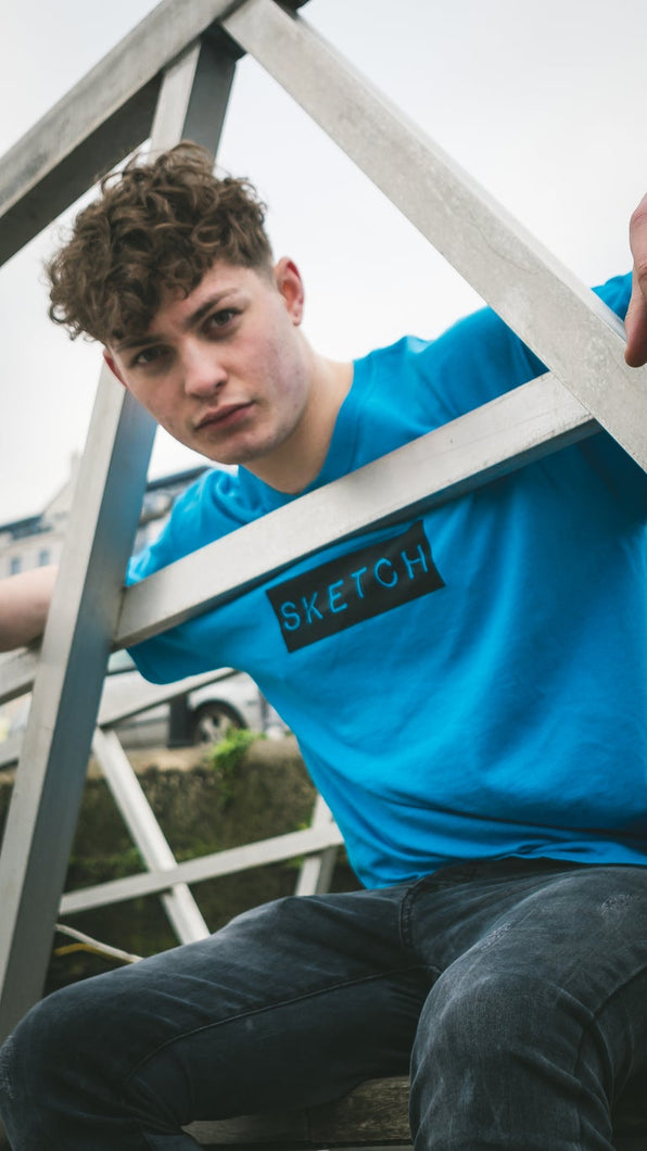 SKY BLUE T-SHIRT - Sketch Co