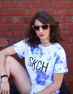 SKCH BLUE CRUMPLE T-SHIRT - Sketch Co